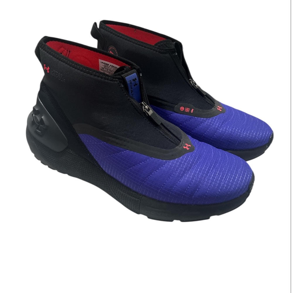 Under Armour Black and Purple Zip-Up Sneakers